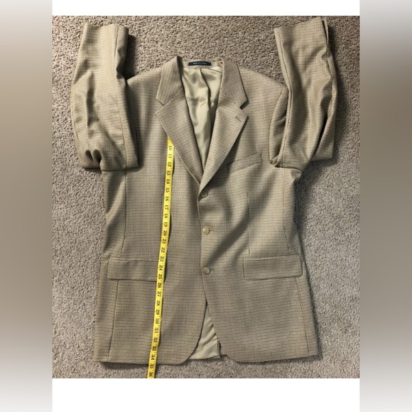 Lauren RALPH LAUREN Suit Blazer Sz 44T - 88% Wool - 12% Alpaca - Made in Canada - Picture 4 of 11